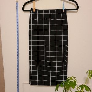 Shein Checkered Pencil Skirt